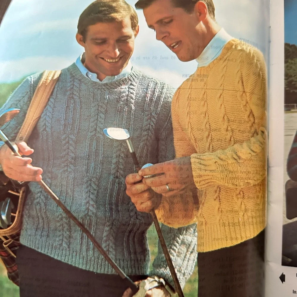 Vintage Columbia Minerva Hand Knits For Men Book